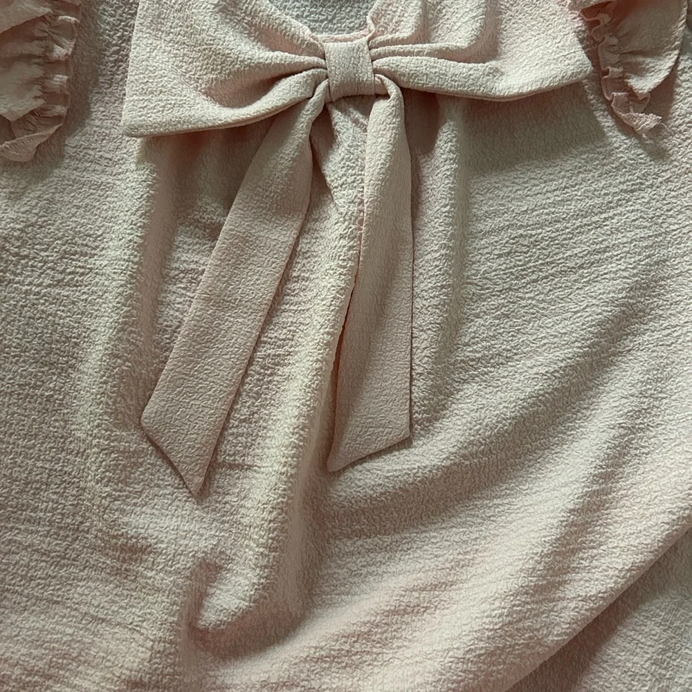 Pink Ruffle Sleeve Top - Picture 3 of 3